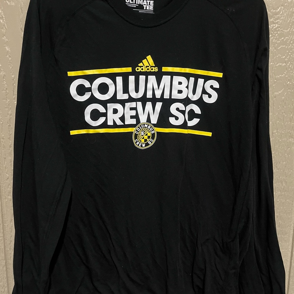 Adidas Black Columbus Crew SC Long Sleeve Tee